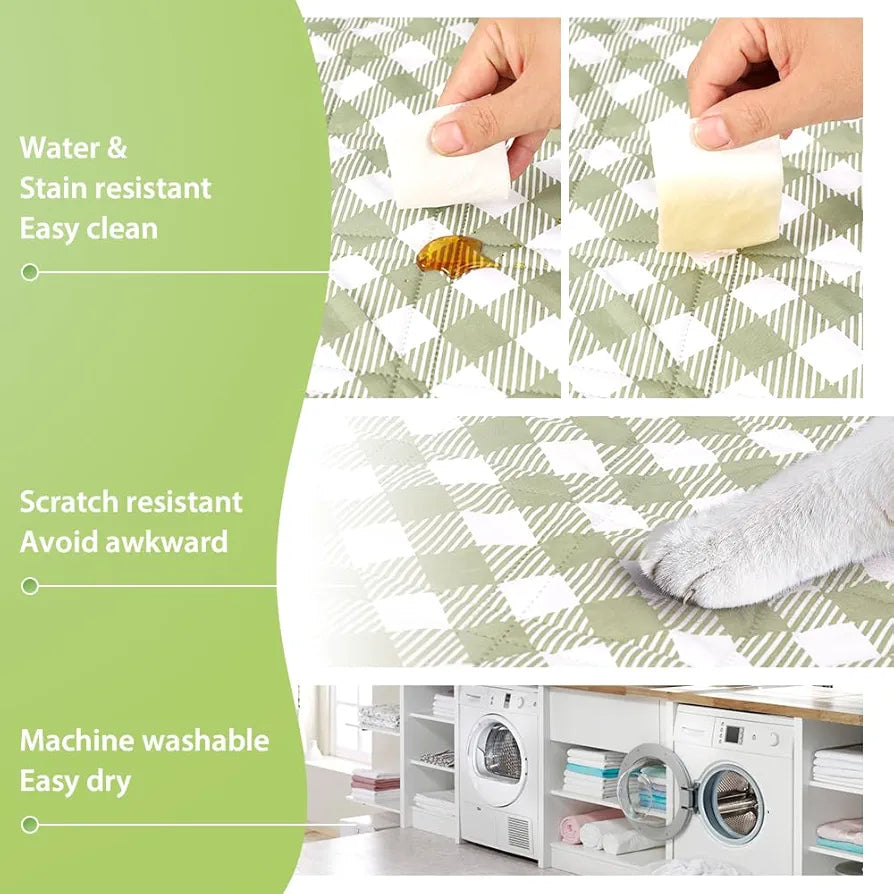 ZAZE Extra Large Picnic Outdoor Blanket, 80''x80'' Waterproof Foldable Blankets Gingham Picnic Mat for Beach, Camping Grass Lawn Park Accessories Cute Couple Gifts Ideas Wedding Registry